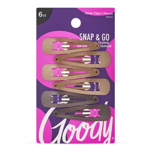 Snap & Go Metal Contour Clips, 6 Count, Brunette, Snap Clips, Suitable for All Hair Types, Pain-Free Hair Accessories for Women, Men, and Kids, All Day Comfort Snap & Go Metal Contour Clips, 6 Count, Brunette, Snap Clips, Suitable for All Hair Types, Pain-Free Hair Accessories for Women, Men, and Kids, All Day Comfort