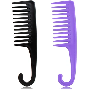 Wide Tooth Comb, Shower Combs with Hook for Wet Curly Hair, Premium Big Hair Brush Combs to Detangle Curls, Women Detangler Comb for Detangling Wigs, Styling Dry Thick Long Cabello Wide Tooth Comb, Shower Combs with Hook for Wet Curly Hair, Premium Big Hair Brush Combs to Detangle Curls, Women Detangler Comb for Detangling Wigs, Styling Dry Thick Long Cabello
