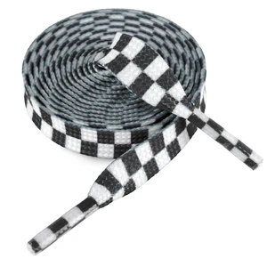 8mm Checkered Shoe Laces, Colorful Plaid Shoelaces, Black, 55in | 5/16" Pattern Tartan Gingham Flat Shoe Strings, Novelty Cool Flat Checked Replacement Laces for Canvas, Casual, Skate 8mm Checkered Shoe Laces, Colorful Plaid Shoelaces, Black, 55in | 5/16" Pattern Tartan Gingham Flat Shoe Strings, Novelty Cool Flat Checked Replacement Laces for Canvas, Casual, Skate