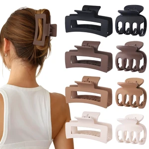 8 Pcs Hair Claw Clips for Women & Girls 2 Styles Hair Accessories | Durable & Sturdy Plastic Clips for Thick & Curly Hair, Strong Hold & Non-Slip, Stylish Gifts for Ladies(Brown) 8 Pcs Hair Claw Clips for Women & Girls 2 Styles Hair Accessories | Durable & Sturdy Plastic Clips for Thick & Curly Hair, Strong Hold & Non-Slip, Stylish Gifts for Ladies(Brown)