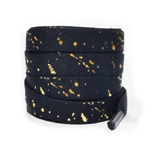 Thin Flat Leopard Cow Print Shoelaces Camouflage Shoe Laces Shoestring 1 Pair 47 Inch (Gold Black Marble) Thin Flat Leopard Cow Print Shoelaces Camouflage Shoe Laces Shoestring 1 Pair 47 Inch (Gold Black Marble)
