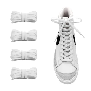 2 Pairs 5/16" Flat Elastic Shoe Lace, Stretch Shoelaces White, 54" | 8mm Stretchy Shoe Strings Replacement for High Top, Low Top Sneakers, Tie Once, Slip On Convenience, Easy Slip-on Fit 2 Pairs 5/16" Flat Elastic Shoe Lace, Stretch Shoelaces White, 54" | 8mm Stretchy Shoe Strings Replacement for High Top, Low Top Sneakers, Tie Once, Slip On Convenience, Easy Slip-on Fit
