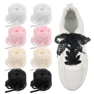 4 Pairs Lace Shoelaces 3CM Wide Cute Shoe Laces Strings Sneakers Hollow Lacy Shoe Laces for Womens Sneakers Girls 4 Pairs Lace Shoelaces 3CM Wide Cute Shoe Laces Strings Sneakers Hollow Lacy Shoe Laces for Womens Sneakers Girls
