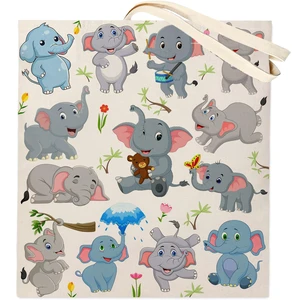 Elephant Tote Bag, Canvas Reusable | Gift/Shopping/Beach/Grocery Canvas Bag - Birthday & Christmas Gift for Women Elephant Tote Bag, Canvas Reusable | Gift/Shopping/Beach/Grocery Canvas Bag - Birthday & Christmas Gift for Women