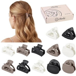 12Pcs 1.6-In Small Hair Claw Clips for Women Girl Thin Short Half-up | Matte Black Brown Beige, 4 Styles Plastic Cute Barrettes Hairpins Accessories Gifts 12Pcs 1.6-In Small Hair Claw Clips for Women Girl Thin Short Half-up | Matte Black Brown Beige, 4 Styles Plastic Cute Barrettes Hairpins Accessories Gifts