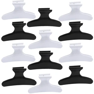 Hair Clips for Styling Sectioning 12 Pack Black White Butterfly Clamps Hair Claw Clips Pro Salon Hair Clips for Styling, Sectioning, Cutting and Coloring Hair Clips for Styling Sectioning 12 Pack Black White Butterfly Clamps Hair Claw Clips Pro Salon Hair Clips for Styling, Sectioning, Cutting and Coloring