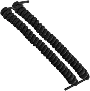No Tie Shoe Laces for Kids and Adults - Elastic Curly Shoelaces for Sneakers - Black - 1 Pair No Tie Shoe Laces for Kids and Adults - Elastic Curly Shoelaces for Sneakers - Black - 1 Pair