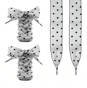Dot Ribbon Shoe Laces for Women Girls Sneaker Tennis Shoes Ribbon Laces for Sneakers Shoestrings for Women Girls Black And White Polka Dot Patterned Shoelaces for Sneakers Boots Lace Shoestrings Dot Ribbon Shoe Laces for Women Girls Sneaker Tennis Shoes Ribbon Laces for Sneakers Shoestrings for Women Girls Black And White Polka Dot Patterned Shoelaces for Sneakers Boots Lace Shoestrings