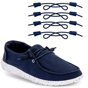 2-Pair Shoelaces Strings Replacement Laces for Hey Dude Shoes (Dark Blue, 16in) 2-Pair Shoelaces Strings Replacement Laces for Hey Dude Shoes (Dark Blue, 16in)
