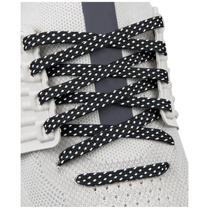 Shoe Laces for On Cloudmonster Cloud Monster Replacement Shoelaces | 7MM Flat Laces | Material: Polyester | Color:Black&Whitedots, Size:36Inch Shoe Laces for On Cloudmonster Cloud Monster Replacement Shoelaces | 7MM Flat Laces | Material: Polyester | Color:Black&Whitedots, Size:36Inch
