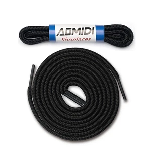 2 Pair Shoelaces Round Athletic Shoes Lace for Boot Laces Shoelaces and Multiple Shoe Types Replacements(45" inches (114 cm), Black) 2 Pair Shoelaces Round Athletic Shoes Lace for Boot Laces Shoelaces and Multiple Shoe Types Replacements(45" inches (114 cm), Black)
