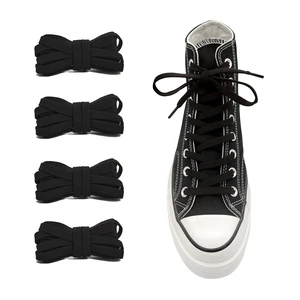 2 Pairs 5/16" Elastic Shoe Laces for Converse High Top Black 54in | 8mm Stretch Flat Shoelaces, Stretchy Bungee No Tie Shoe Strings Replacement for High Top, Low Top Canvas Sneakers 2 Pairs 5/16" Elastic Shoe Laces for Converse High Top Black 54in | 8mm Stretch Flat Shoelaces, Stretchy Bungee No Tie Shoe Strings Replacement for High Top, Low Top Canvas Sneakers