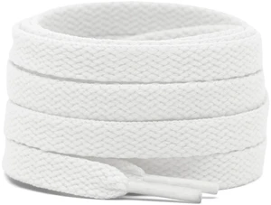 Flat Sneakers Shoe Laces: 43 Inch White Shoelaces | 2 Pairs 5/16" Wide, Durable Polyester, Stay tied, Replacement Shoestrings for Sneakers, Fit Men Women Flat Sneakers Shoe Laces: 43 Inch White Shoelaces | 2 Pairs 5/16" Wide, Durable Polyester, Stay tied, Replacement Shoestrings for Sneakers, Fit Men Women