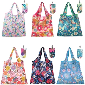 6 Pcs Reusable Shopping Bags Foldable, Machine Washable Shopping Grocery Bags in Pocket , Eco-Friendly Travel Recycle Shopping Bags, Waterproof Pouch Tote Bags for Daily Shopping Supplies load 6 Pcs Reusable Shopping Bags Foldable, Machine Washable Shopping Grocery Bags in Pocket , Eco-Friendly Travel Recycle Shopping Bags, Waterproof Pouch Tote Bags for Daily Shopping Supplies load
