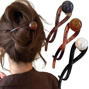 Pearl Banana Hair Clips Grey Coffee White Twister Claw Durable Non-Slip Ponytail Holder Hairpins Buckle Clip Elegant Shark Clip for Women Pearl Banana Hair Clips Grey Coffee White Twister Claw Durable Non-Slip Ponytail Holder Hairpins Buckle Clip Elegant Shark Clip for Women