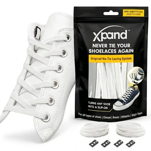 No Tie Elastic Shoe Laces for Sneakers - Shoelaces for Adults & Kids | 3 Size Fits All. Shoe Strings for Athletic & Training Shoes. Patented Lace Anchors Lock in Place. 52-Inch Stretch Laces. No Tie Elastic Shoe Laces for Sneakers - Shoelaces for Adults & Kids | 3 Size Fits All. Shoe Strings for Athletic & Training Shoes. Patented Lace Anchors Lock in Place. 52-Inch Stretch Laces.
