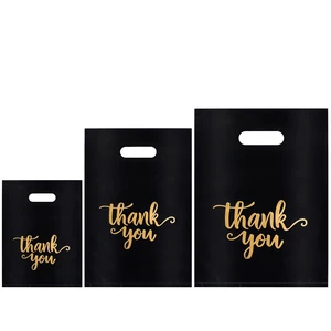 Thank You Bags for Small Business, Black 3 Sizes Plastic Shopping Bags with Handle, Thanks Boutique Goodie Gift Bulk Bag for Packaging Vendor Store Party Favor Clothes Purchase Retail Grocery Thank You Bags for Small Business, Black 3 Sizes Plastic Shopping Bags with Handle, Thanks Boutique Goodie Gift Bulk Bag for Packaging Vendor Store Party Favor Clothes Purchase Retail Grocery