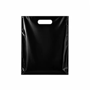 Plastic Shopping Bags with Die Cut Handles, 9" x 12" Size Plastic Shopping Bags with Die Cut Handles, 9" x 12" Size