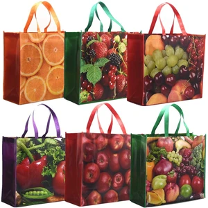 Grocery Bags Shopping Foldable Large Tote Bags Heavy Duty,Washable Bulk Bags with Handles and Eco-Friendly Ripstop Waterproof Material, Fruit Recycle Gift Bags 18.3inX15.7inX6.7in (XL) Grocery Bags Shopping Foldable Large Tote Bags Heavy Duty,Washable Bulk Bags with Handles and Eco-Friendly Ripstop Waterproof Material, Fruit Recycle Gift Bags 18.3inX15.7inX6.7in (XL)