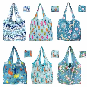 Foldable Reusable Shopping Bags,6 Pack Heavy Duty Tote for Grocery | Lightweight Polyester, machine washable. Compact fold fits in purse. Sturdy 50lb capacity. Great for groceries&travel,Beach Foldable Reusable Shopping Bags,6 Pack Heavy Duty Tote for Grocery | Lightweight Polyester, machine washable. Compact fold fits in purse. Sturdy 50lb capacity. Great for groceries&travel,Beach