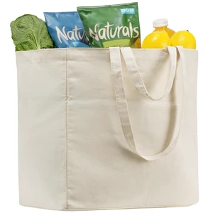 Reusable Canvas Grocery Tote Bag with Bottom Support, Beige, 1 PCS | with a Removable PE Bottom Board, 6 Inner Pockets, Long & Short Handles, Heavy Duty, for Shopping, Farmers Market, Picnic Reusable Canvas Grocery Tote Bag with Bottom Support, Beige, 1 PCS | with a Removable PE Bottom Board, 6 Inner Pockets, Long & Short Handles, Heavy Duty, for Shopping, Farmers Market, Picnic