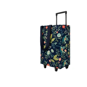 Rolling Shopping Tote Bag with Wheels, Foldable Grocery Cart Bag, Collapsible Utility Tote for Market, Shopping, Laundry & Travel, Stylish Patterned Gift for Women, Mom & Seniors, Bird, L Rolling Shopping Tote Bag with Wheels, Foldable Grocery Cart Bag, Collapsible Utility Tote for Market, Shopping, Laundry & Travel, Stylish Patterned Gift for Women, Mom & Seniors, Bird, L