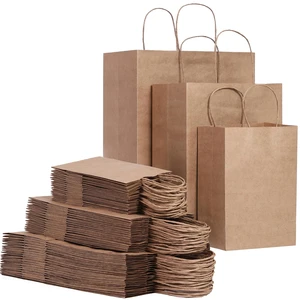 90-Pack Brown Kraft Paper Bags with Handles Bulk, Assorted Sizes Gift BagsGroceryRetailPartyBirthdayShoppingBusinessGoodyCraftMerchandise Take Out Sacks 90-Pack Brown Kraft Paper Bags with Handles Bulk, Assorted Sizes Gift BagsGroceryRetailPartyBirthdayShoppingBusinessGoodyCraftMerchandise Take Out Sacks