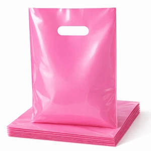 100PCS Pink Plastic Bags with Handles, 9 x 12 Inch | Small Shopping Bags for Small Business, Retail, Merchandise, Crafts & Market Use 100PCS Pink Plastic Bags with Handles, 9 x 12 Inch | Small Shopping Bags for Small Business, Retail, Merchandise, Crafts & Market Use