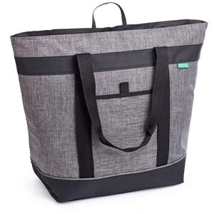 Bag, Heavy Duty Soft Insulated Grocery Bag, Charcoal | Thermal insulation keeps food warm or cold, convertible handles to carry sideways for pizza, delivery bag, beach, travel. Bag, Heavy Duty Soft Insulated Grocery Bag, Charcoal | Thermal insulation keeps food warm or cold, convertible handles to carry sideways for pizza, delivery bag, beach, travel.