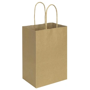 100 Pack 5.25x3.25x8 Inch Brown Small Paper Bags with Handles Bulk, Gift Paper Bags, Kraft Birthday Party Favors Grocery Retail Shopping Takeouts Business Craft sacks (Plain Natural 100pcs) 100 Pack 5.25x3.25x8 Inch Brown Small Paper Bags with Handles Bulk, Gift Paper Bags, Kraft Birthday Party Favors Grocery Retail Shopping Takeouts Business Craft sacks (Plain Natural 100pcs)