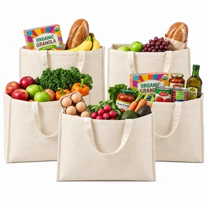 100% Cotton Canvas Grocery Bags 5pcs, Large Reusable Heavy Duty Shopping Tote with Strong Handles for Travel, Beach, Work, Gym & Everyday Essentials, Foldable, Washable, DIY Friendly 100% Cotton Canvas Grocery Bags 5pcs, Large Reusable Heavy Duty Shopping Tote with Strong Handles for Travel, Beach, Work, Gym & Everyday Essentials, Foldable, Washable, DIY Friendly