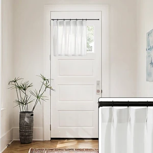 Lino Rosa Half Curtains for Windows,Classroom Door Window Cover Sheer Privacy Linen White Cafe Tier Mini Under Kitchen Sink,20 Inch Length Lino Rosa Half Curtains for Windows,Classroom Door Window Cover Sheer Privacy Linen White Cafe Tier Mini Under Kitchen Sink,20 Inch Length