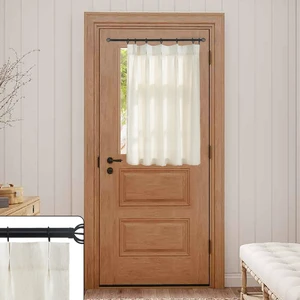 Front Door Curtain for Glass Window 40 Inch Length,Small Pre French Pinch Pleated Linen Sheer Short Curtains for Bedroom,30x40 Long Front Door Curtain for Glass Window 40 Inch Length,Small Pre French Pinch Pleated Linen Sheer Short Curtains for Bedroom,30x40 Long