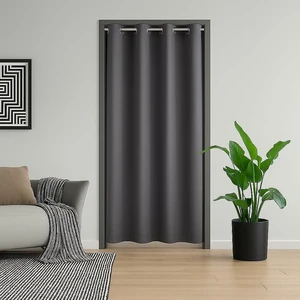 Blackout Door Curtain 80 inch Thermal Insulated Room Darkening Privacy Doorway Curtain Window Treatment, Room Divider Closet Curtain for Front/Sliding Door/Closet/Patio (Dark Grey, W34XL80) Blackout Door Curtain 80 inch Thermal Insulated Room Darkening Privacy Doorway Curtain Window Treatment, Room Divider Closet Curtain for Front/Sliding Door/Closet/Patio (Dark Grey, W34XL80)