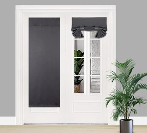 Blackout French Door Curtain,Privacy Thermal Insulated Window Shades for Front Entry Back Glass Door Window/Sliding Door/Patio Door 1 PanelSelf Adhesive No Drill(W26XL68,Dark Grey) Blackout French Door Curtain,Privacy Thermal Insulated Window Shades for Front Entry Back Glass Door Window/Sliding Door/Patio Door 1 PanelSelf Adhesive No Drill(W26XL68,Dark Grey)
