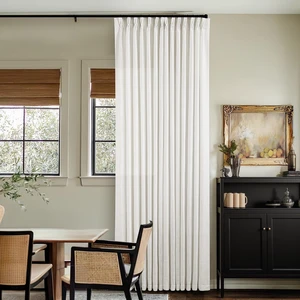 Thick Linen Semi Sheer Curtains 90 Inches Long Beige Off White | 400GSM Linen Textured Burlap, Light Filtering, Pinch Pleated Curtains 90 Length, Hooks Rings Back Tab, for Sliding Door Thick Linen Semi Sheer Curtains 90 Inches Long Beige Off White | 400GSM Linen Textured Burlap, Light Filtering, Pinch Pleated Curtains 90 Length, Hooks Rings Back Tab, for Sliding Door
