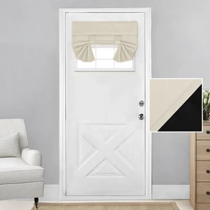 100% Blackout Door Curtains for French Door 26x20 Inch | Beige, 100% Blackout, Thermal Insulated, No Drilling, UV Protection, Door Window Curtain, with Adhesive Tape 100% Blackout Door Curtains for French Door 26x20 Inch | Beige, 100% Blackout, Thermal Insulated, No Drilling, UV Protection, Door Window Curtain, with Adhesive Tape