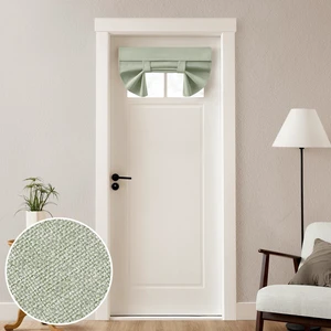 100% Blackout Linen Door Curtains for French Door 26x20 Inch | Sage Green, 100% Light Blocking, Thermal Insulated, No Drilling, UV Protection, Door Window Curtains, Including 1 Tieback 100% Blackout Linen Door Curtains for French Door 26x20 Inch | Sage Green, 100% Light Blocking, Thermal Insulated, No Drilling, UV Protection, Door Window Curtains, Including 1 Tieback