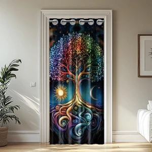 Tree of Life Door Curtain for Doorway Bohemia Style Doorway Curtain Sun and Moon Room Divider Curtains Folding Doors Curtain for Closet Door Bedroom Living Room Doorway, 39x79 Inch Tree of Life Door Curtain for Doorway Bohemia Style Doorway Curtain Sun and Moon Room Divider Curtains Folding Doors Curtain for Closet Door Bedroom Living Room Doorway, 39x79 Inch