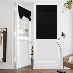 Blackout Door Curtains for French Door 26x40 Inch Black | Room Darkening, Thermal Insulated, No Drilling, UV Protection, Door Window Curtains, with 1 Tieback Blackout Door Curtains for French Door 26x40 Inch Black | Room Darkening, Thermal Insulated, No Drilling, UV Protection, Door Window Curtains, with 1 Tieback