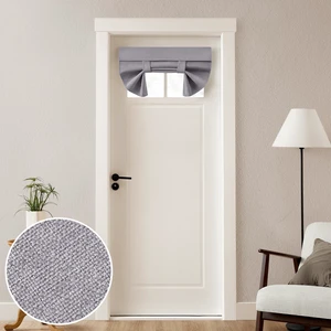 100% Blackout Linen Door Curtains for French Door 26x20 Inch | Light Gray, 100% Light Blocking, Thermal Insulated, No Drilling, UV Protection, Door Window Curtains, Including 1 Tieback 100% Blackout Linen Door Curtains for French Door 26x20 Inch | Light Gray, 100% Light Blocking, Thermal Insulated, No Drilling, UV Protection, Door Window Curtains, Including 1 Tieback