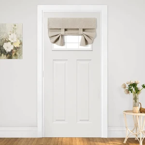 Blackout Door Curtains for French Door 26x20 Inch Natural | Room Darkening, Thermal Insulated, No Drilling, UV Protection, Door Window Curtains, with 1 Adhensive Tape Blackout Door Curtains for French Door 26x20 Inch Natural | Room Darkening, Thermal Insulated, No Drilling, UV Protection, Door Window Curtains, with 1 Adhensive Tape