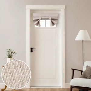 100% Blackout Linen Door Curtains for French Door 26x20 Inch | Natural, 100% Light Blocking, Thermal Insulated, No Drilling, UV Protection, Door Window Curtains, Including 1 Tieback 100% Blackout Linen Door Curtains for French Door 26x20 Inch | Natural, 100% Light Blocking, Thermal Insulated, No Drilling, UV Protection, Door Window Curtains, Including 1 Tieback