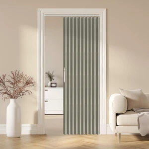 Blackout Accordion Door Magnetic Door Curtain Folding Closet Doors Curtain Invisible Applicable Bedroom Room Living Room DoorwayGrey 42" W x 78" L 1 Panel Blackout Accordion Door Magnetic Door Curtain Folding Closet Doors Curtain Invisible Applicable Bedroom Room Living Room DoorwayGrey 42" W x 78" L 1 Panel