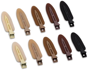 10 Pcs Creaseless No Crease No Bend Flat Hair Clips For Styling Non Slip Makeup Clips For Women Salon Hairstyle,Matte Black Brown Beige 10 Pcs Creaseless No Crease No Bend Flat Hair Clips For Styling Non Slip Makeup Clips For Women Salon Hairstyle,Matte Black Brown Beige