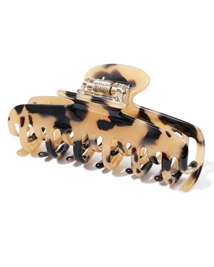 Acetate Double Row Teeth Hair Claw Clips for Thin Hair, Non-Slip | 3.4" Medium Hair Clips for Fine, Short & Straight Hair, Strong Hold Hair Accessories (Tortoise Beige) Acetate Double Row Teeth Hair Claw Clips for Thin Hair, Non-Slip | 3.4" Medium Hair Clips for Fine, Short & Straight Hair, Strong Hold Hair Accessories (Tortoise Beige)