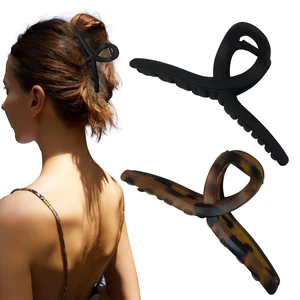 5 Inch Extra Large Claw Clips, 13 cm No Slip Matte Jumbo XL Hair Clips for Thick Long Curly Hair, Big Hair Claw Clips, 2 Pack 5 Inch Extra Large Claw Clips, 13 cm No Slip Matte Jumbo XL Hair Clips for Thick Long Curly Hair, Big Hair Claw Clips, 2 Pack