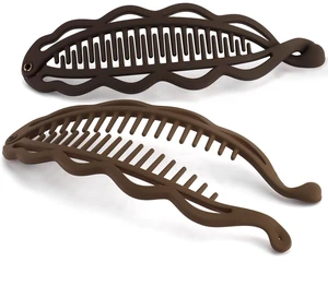 6.69" Large Flat Banana Clip for Thick Heavy Curly Hair, Ergonomic Matte Volumizing Clean Hairstyles Women Faux Locs, Lay Down Strong Grip Voluminous Ponytail Bun French Twist Accessories 6.69" Large Flat Banana Clip for Thick Heavy Curly Hair, Ergonomic Matte Volumizing Clean Hairstyles Women Faux Locs, Lay Down Strong Grip Voluminous Ponytail Bun French Twist Accessories