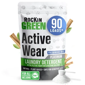 Active Wear Laundry Detergent Powder Freshwood Mac 90 Loads | Plant-based Enzyme Powered Laundry Detergent, Odor Eliminator, For Workout Clothes & Sportswear, Dermatologist Tested Active Wear Laundry Detergent Powder Freshwood Mac 90 Loads | Plant-based Enzyme Powered Laundry Detergent, Odor Eliminator, For Workout Clothes & Sportswear, Dermatologist Tested