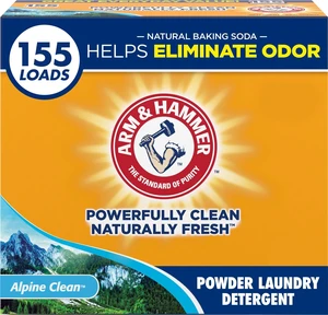 Powder Laundry Detergent, Alpine Clean, 9.56 lb, 155 Loads | Odor Eliminator with Baking Soda, Tough on Stains, Fresh Scent Powder Laundry Detergent, Alpine Clean, 9.56 lb, 155 Loads | Odor Eliminator with Baking Soda, Tough on Stains, Fresh Scent